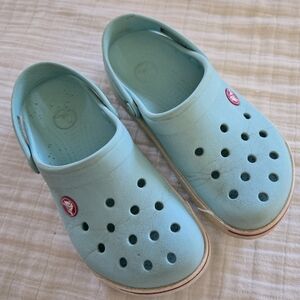 Crocs Light Blue Clogs kids 12-13